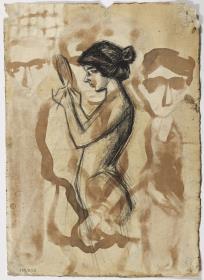 Desnudo femenino con espejo