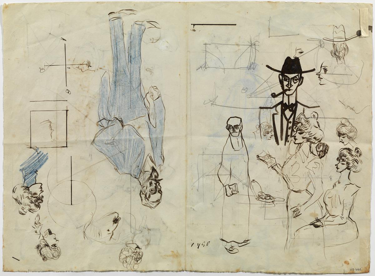 Àngel Fernández de Soto, Miquel Utrillo and Various Sketches