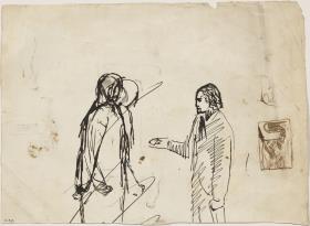 El escultor Emili Fontbona y otros croquis