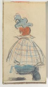 Mujer con sombrero y capa