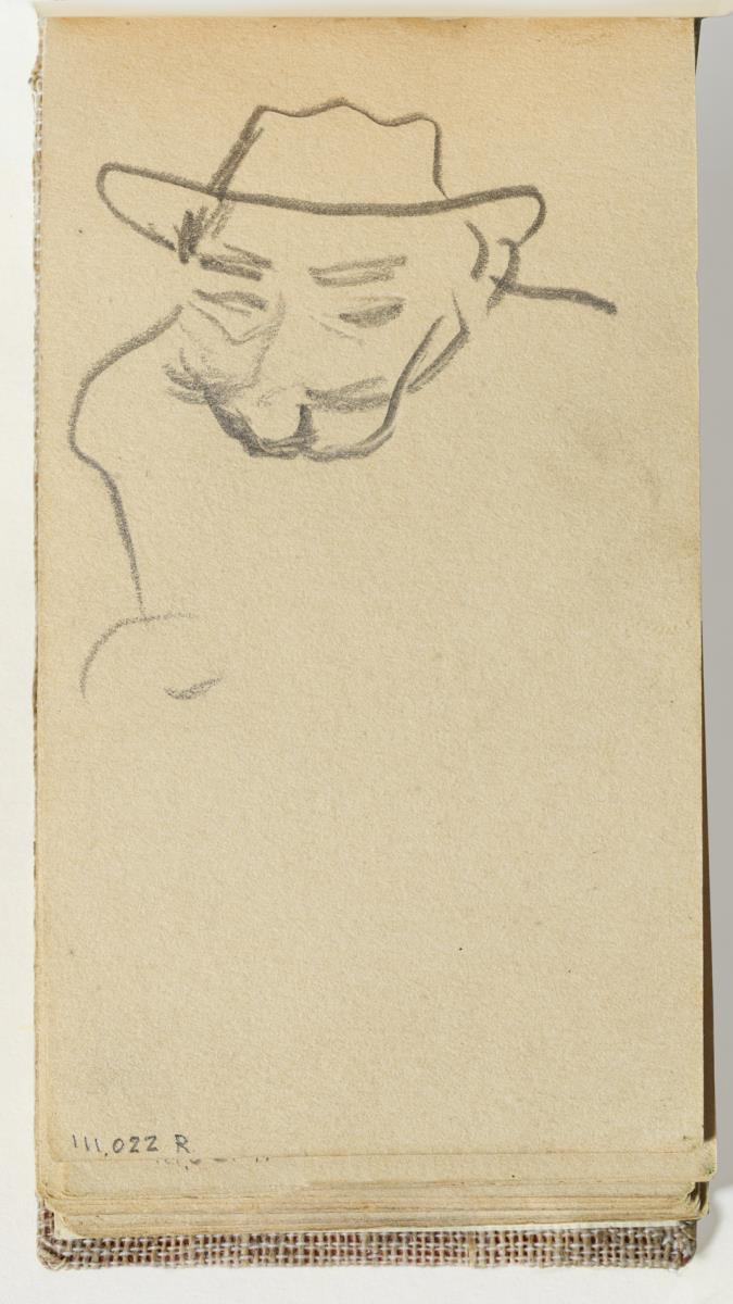 Busto de hombre con sombrero