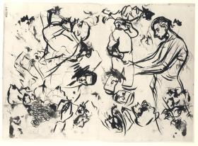 Diversos croquis de figuras