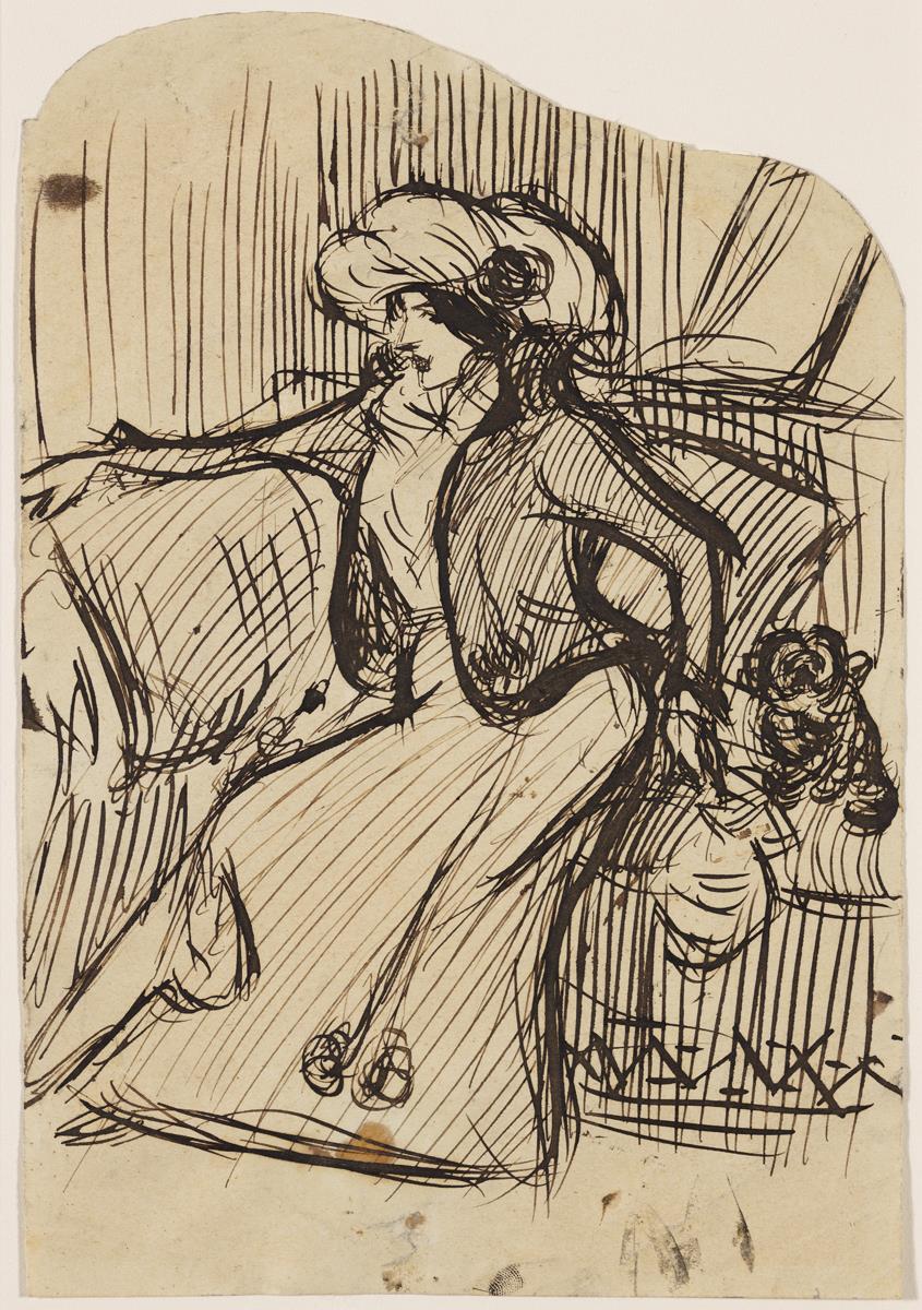 Young Lady with a Dog