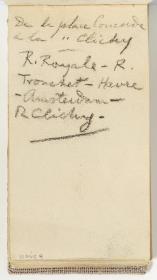 Itinerario manuscrito