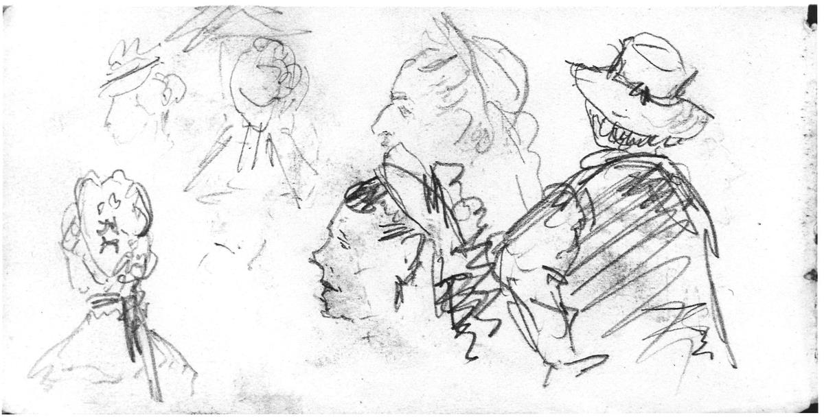 Estudis de caps masculins i femenins amb barret