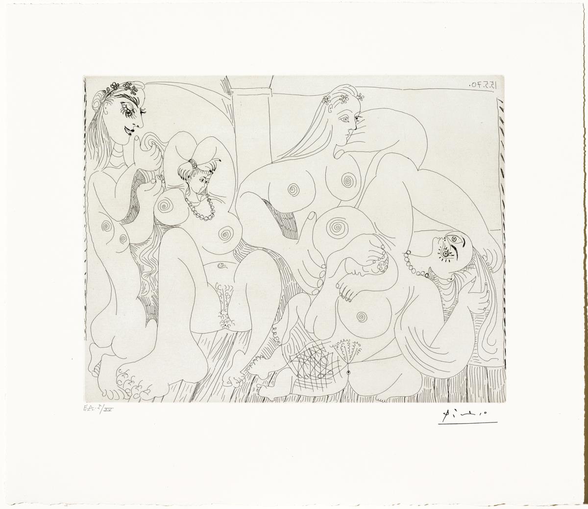 Variation on "The Turkish Bath", with a Small Intruder