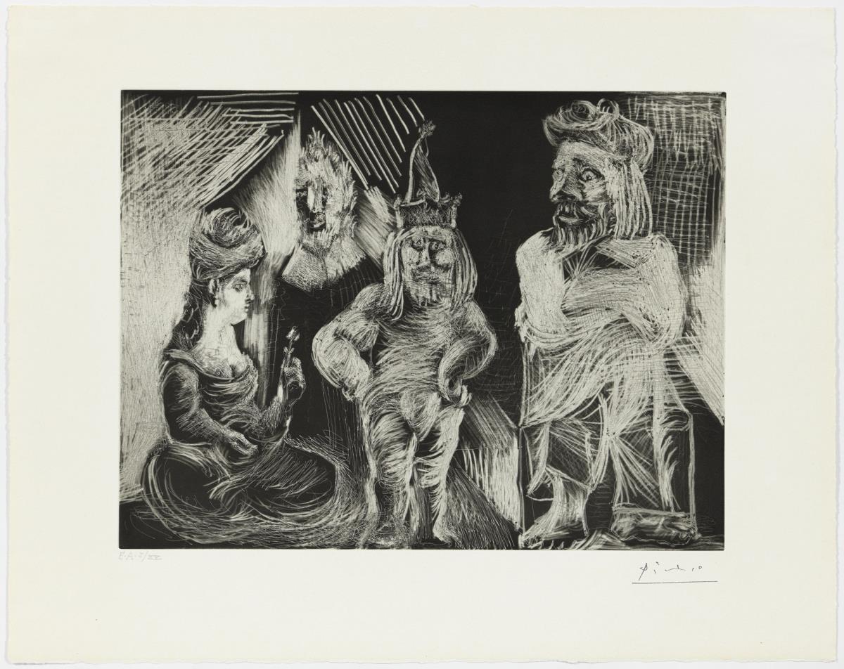 Woman Wearing a Turban, Old Gentleman, Executioner and Man with Wild Eyes