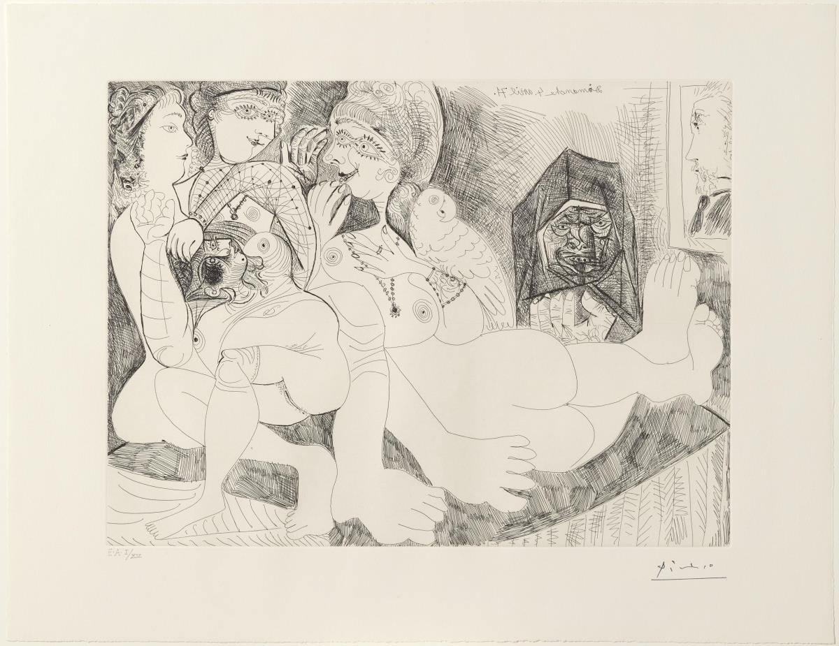 Bordell. Xafarderies, amb lloro, alcavota i el retrat de Degas