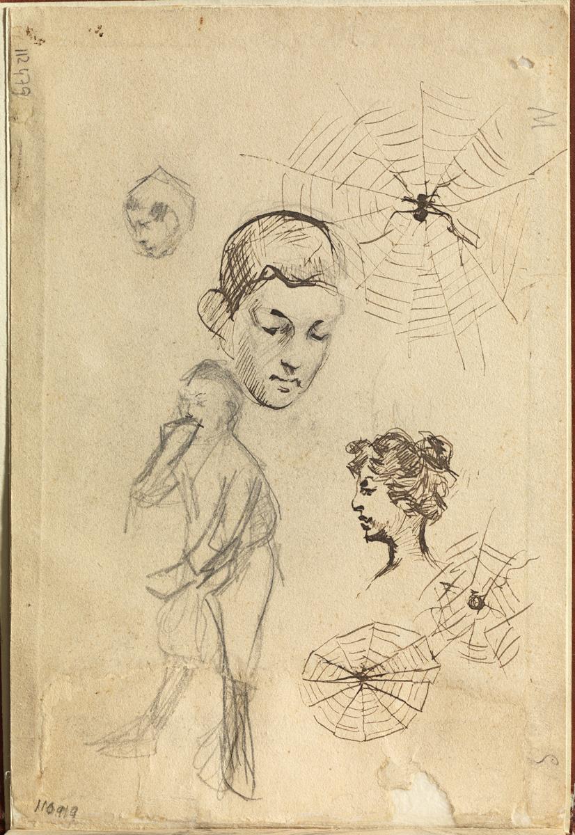 Autorretrato y otros croquis