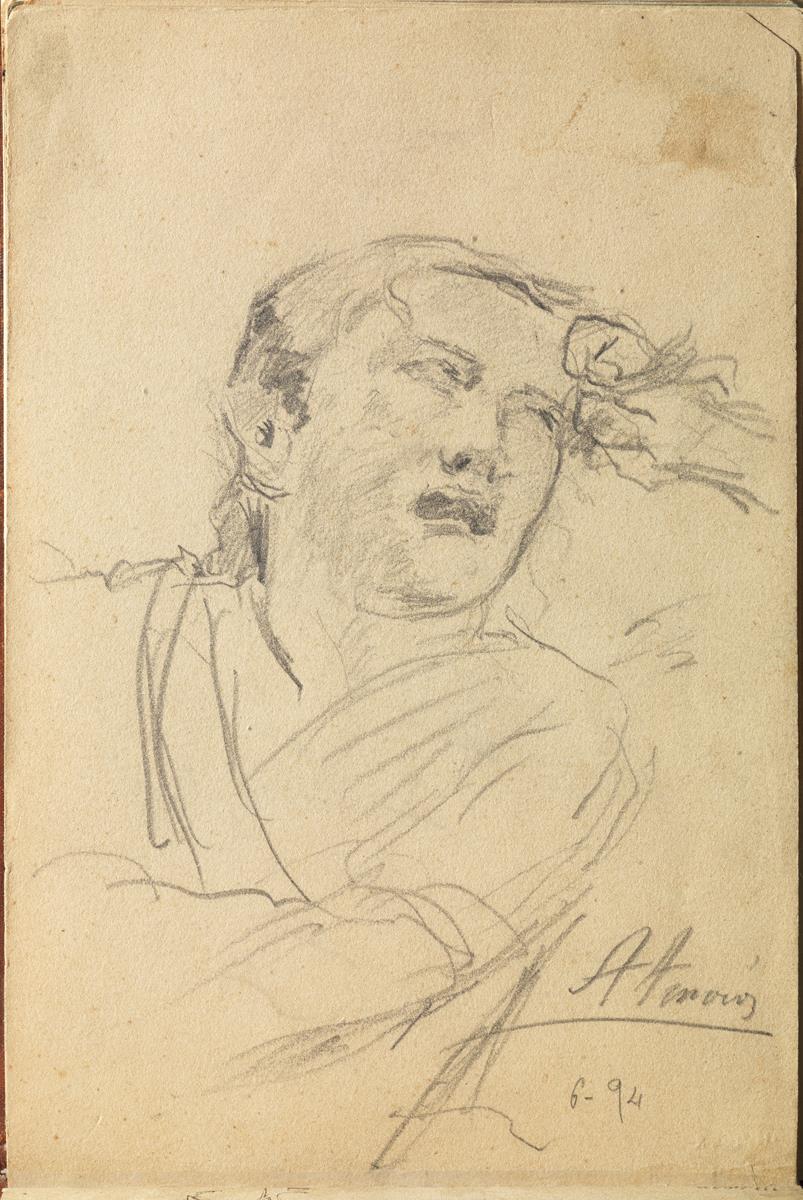 Copia de un fragmento de una pintura de Antonio Amorós