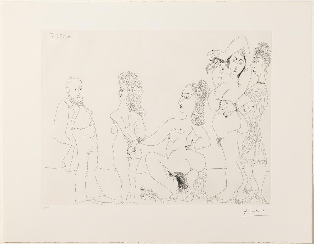 Degas enmig de les prostitutes. Primera aparició de Degas
