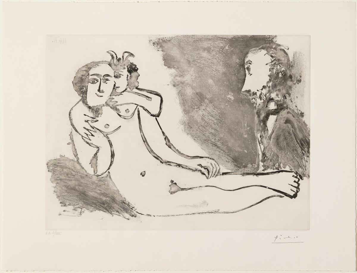 Degas Fantasising. Faun Whispering in a Woman's Ear