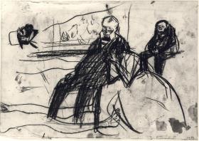 Dona plorant i altres croquis
