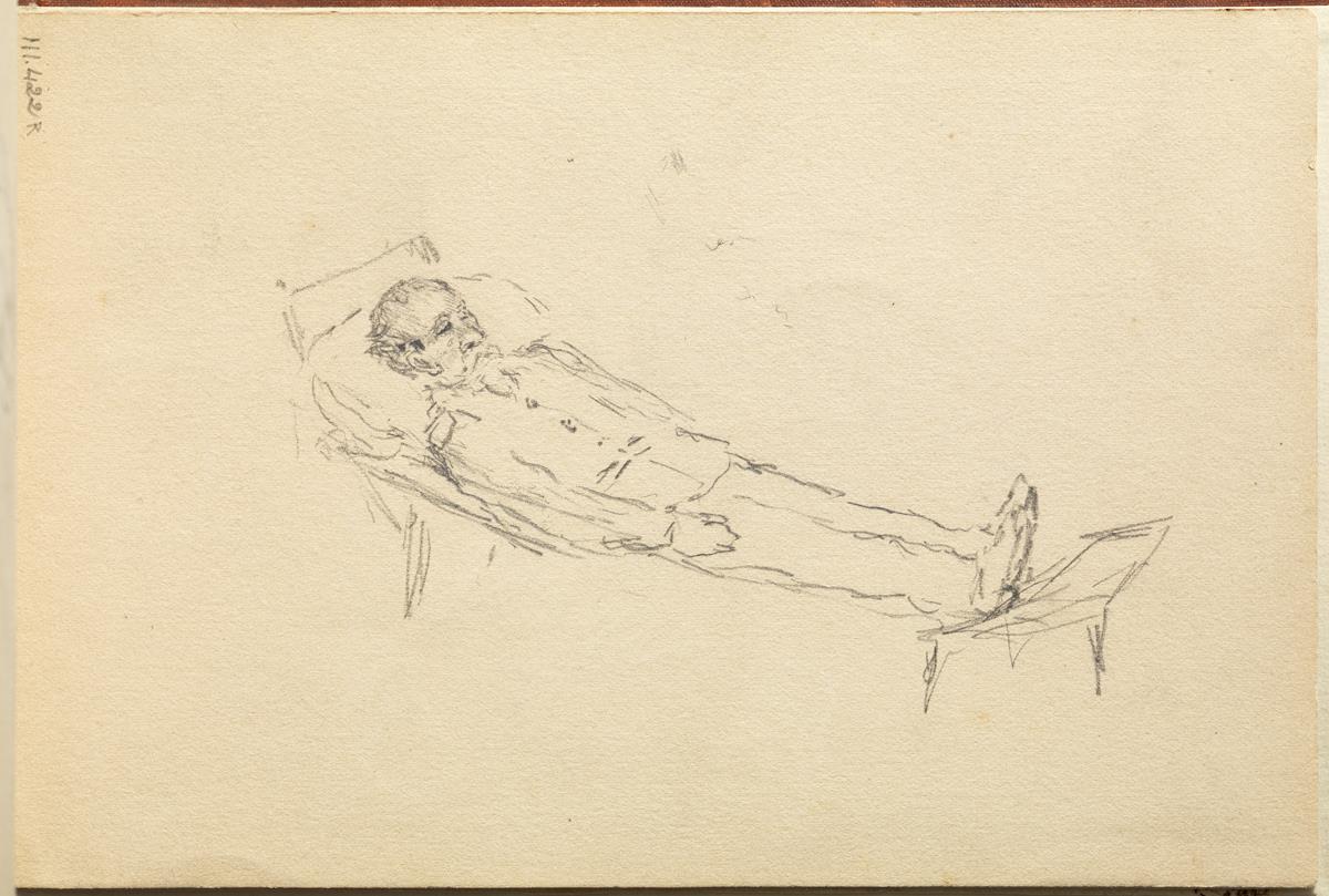 Veteran Soldier, Lying on a Cot