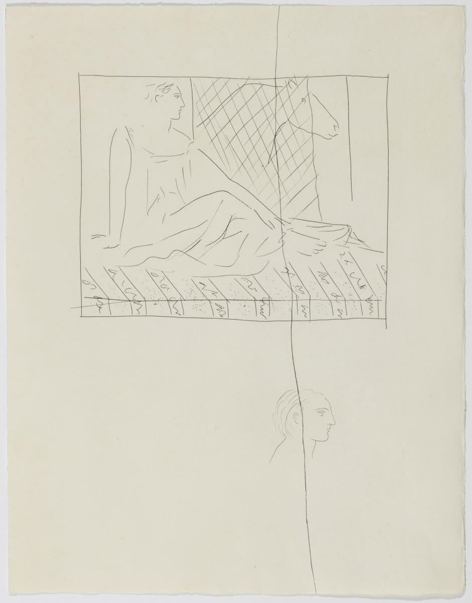 Seated Woman and Horse