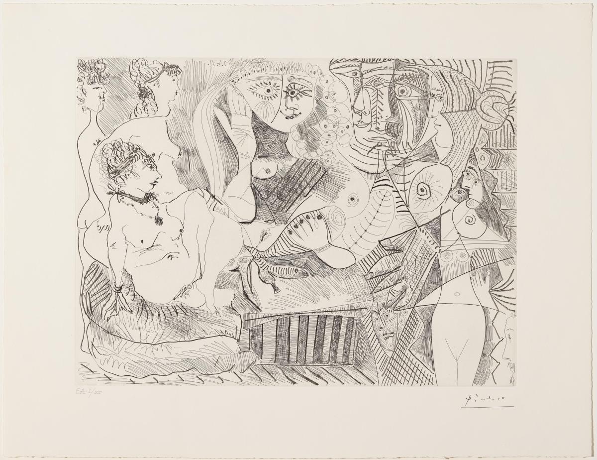 Degas as Visionary. Prostitute Resting and Listening to Her Companions' Stories