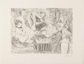 Degas visionari. Prostituta descansant i escoltant les històries de les seves companyes