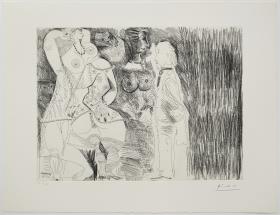 Degas somiejant. Escena de seducció entre dues prostitutes i mestressa hipòcrita
