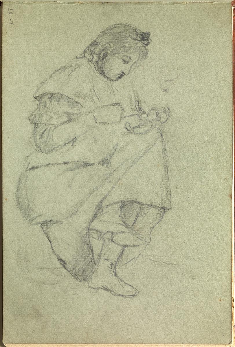 Lola, the Artist's Sister, with a Doll