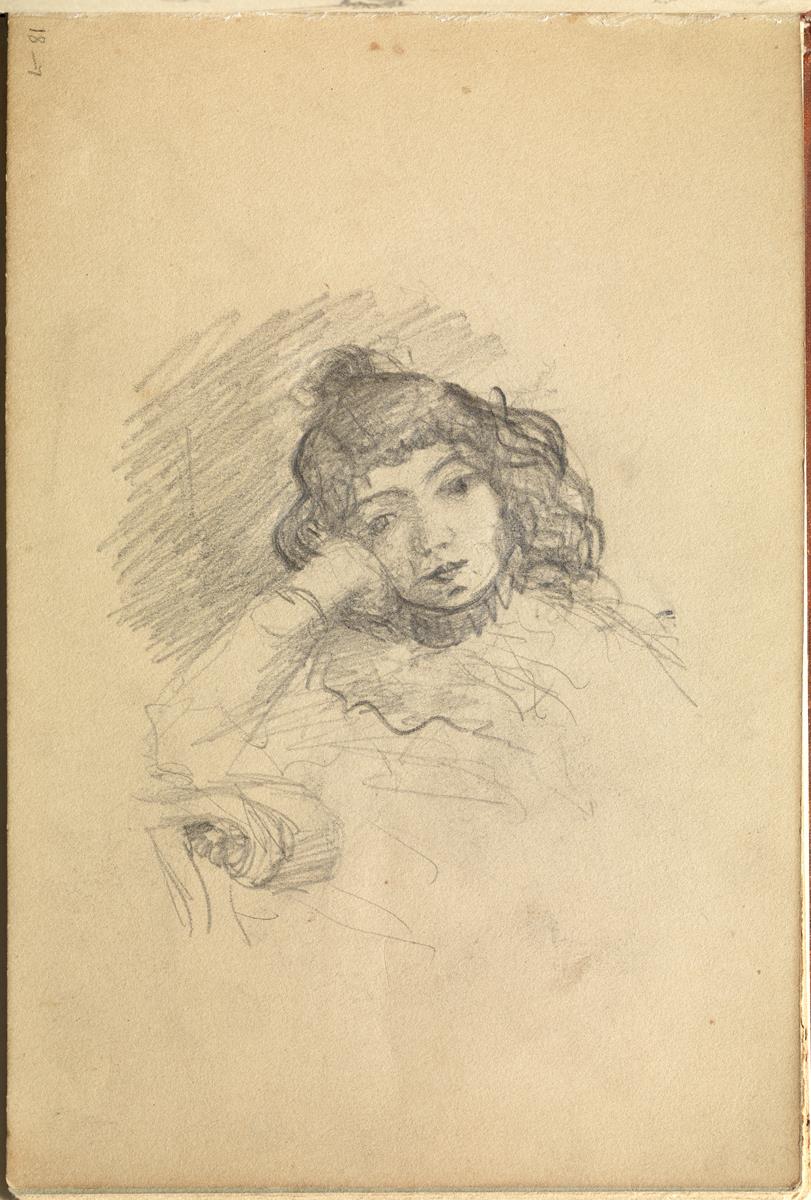 Girl with Head Resting on One Hand