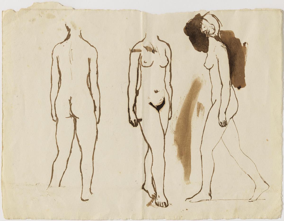 Studies of a Nude Woman