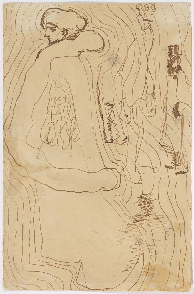 Dona i altres croquis