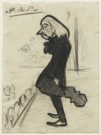 Caricature of a Fiddler