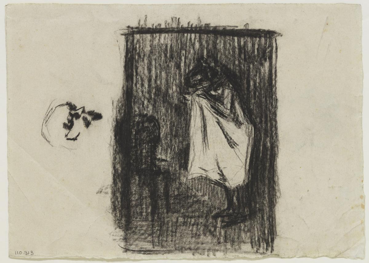 Dona tapant-se amb una tovallola