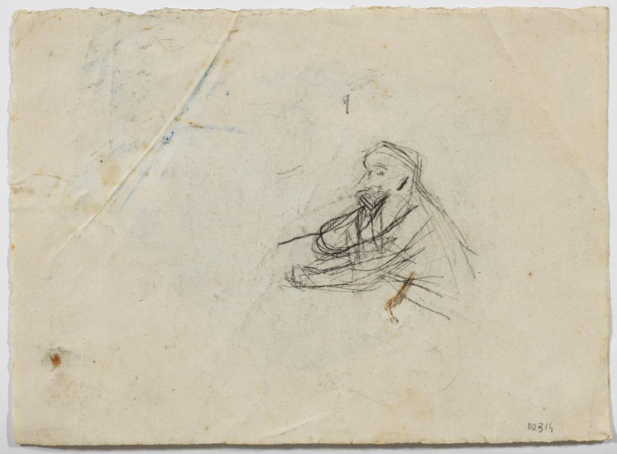 Estudio para "La musa y el poeta"