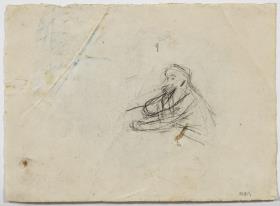 Estudio para "La musa y el poeta"