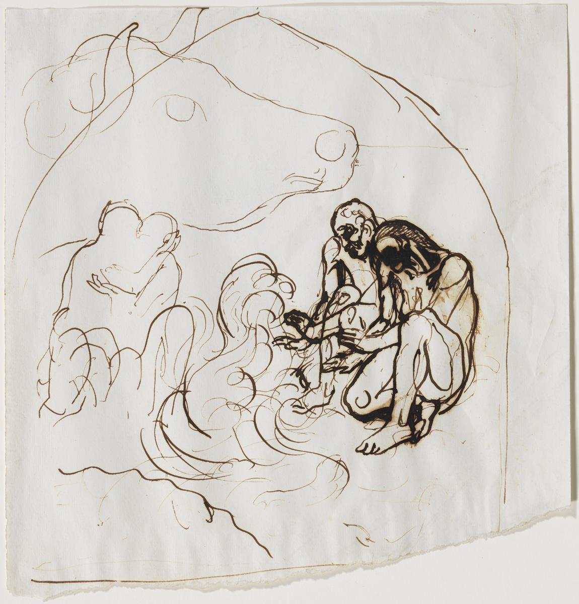 Croquis per a la decoració d'una xemeneia