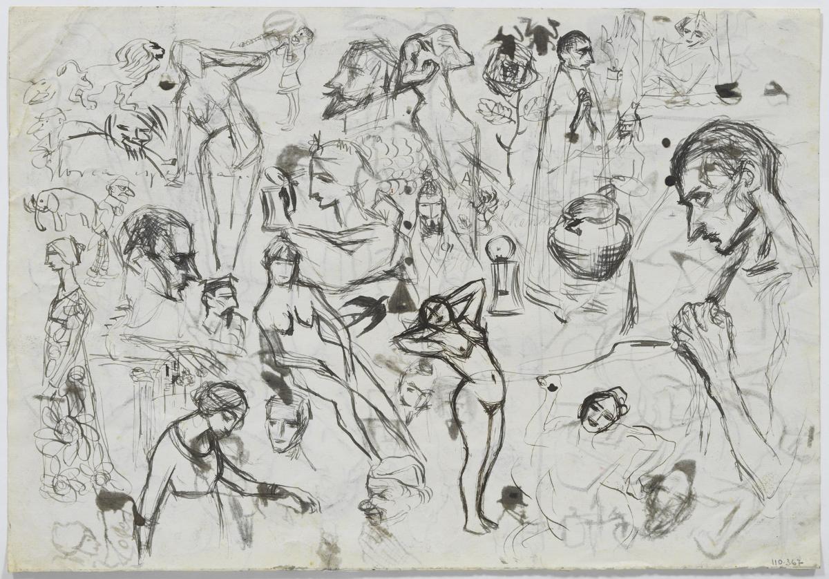 Desnudos y croquis diversos