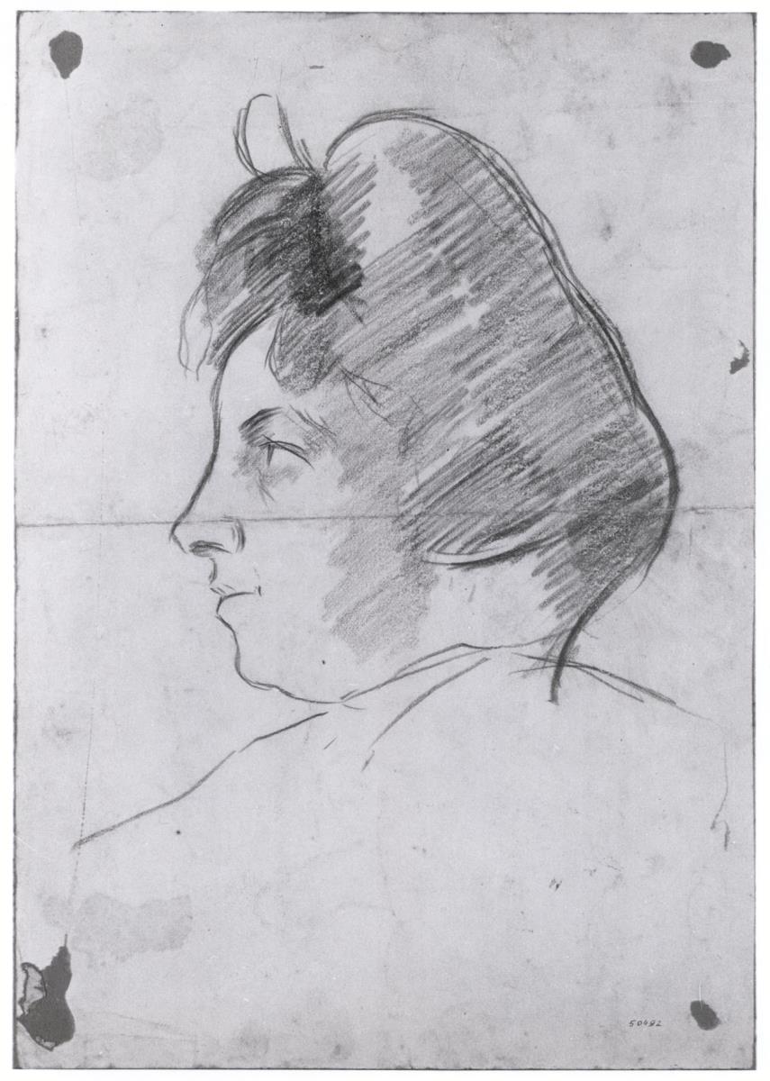 Cap de dona de perfil