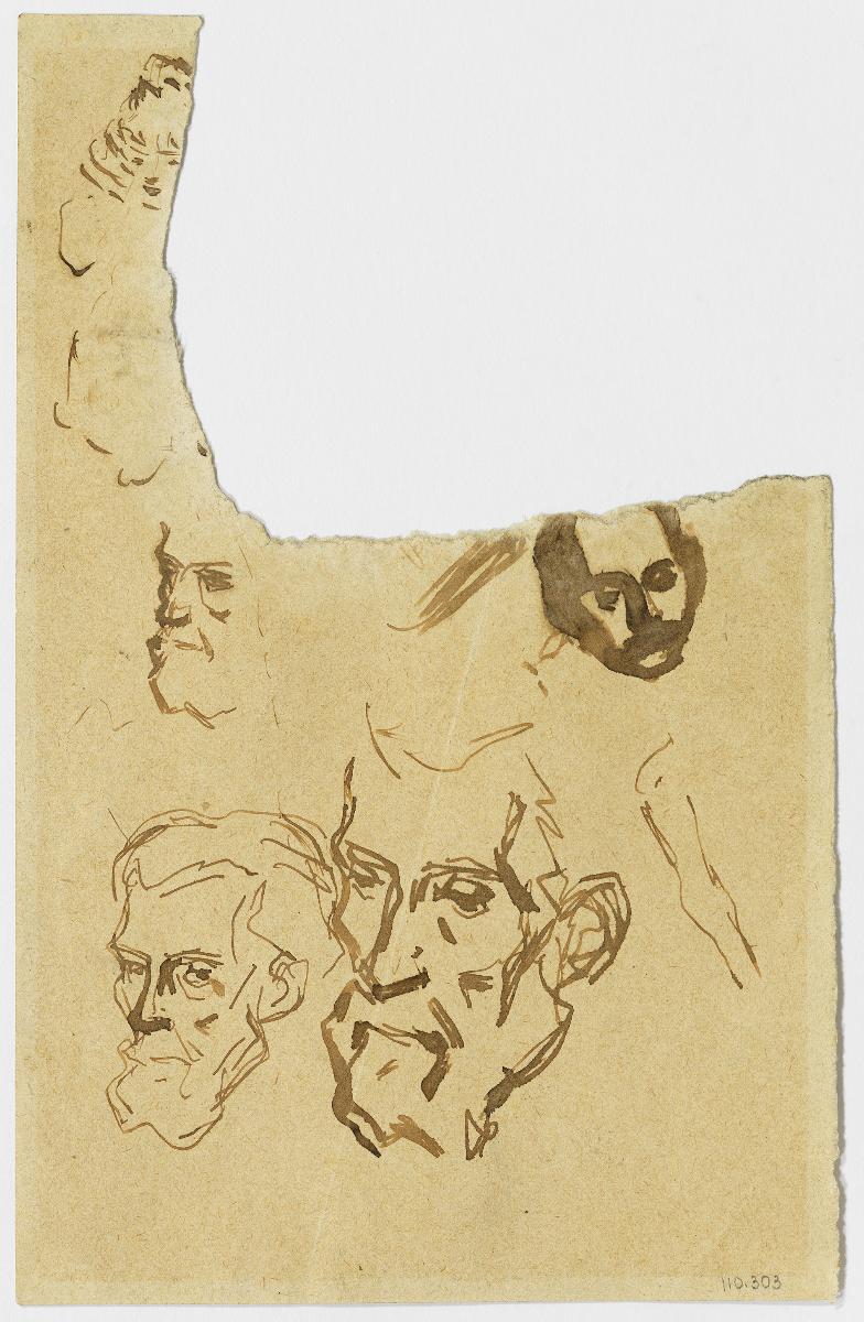 The Artist's Father and Various Sketches