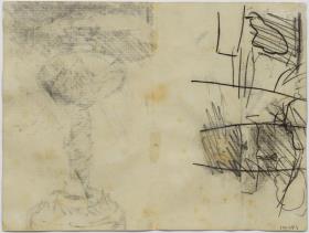 Base of an Oil Lamp and Fragment of a Landscape