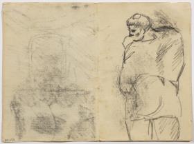 Woman from Behind, Kissing a Child