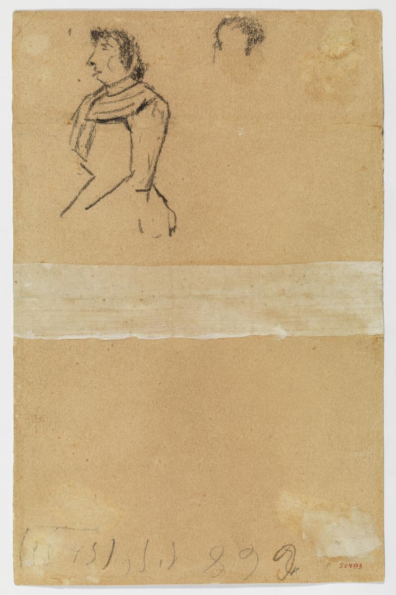 Tors de dona amb cigarreta a la boca