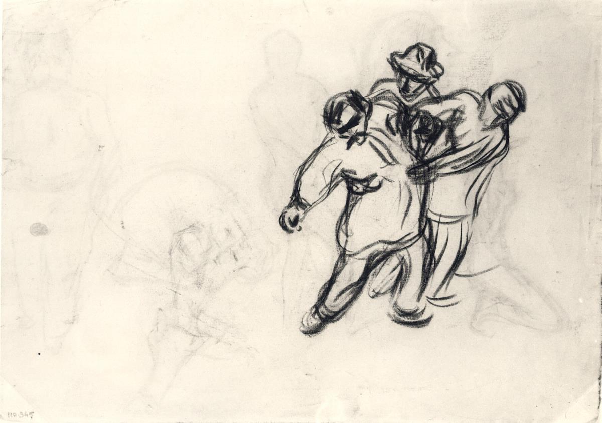 Sketches for a "Fight in a Café"