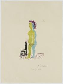 Desnudo en la silla