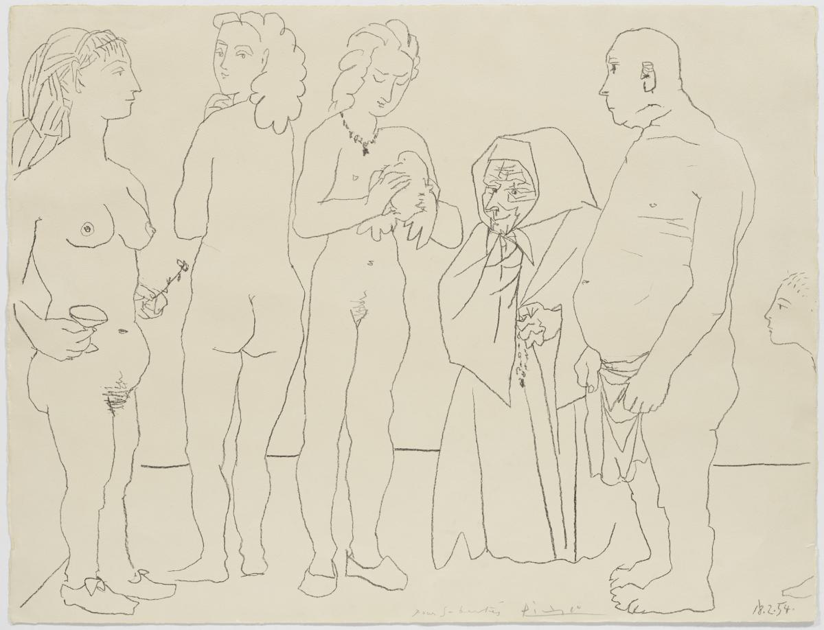 Personajes y paloma