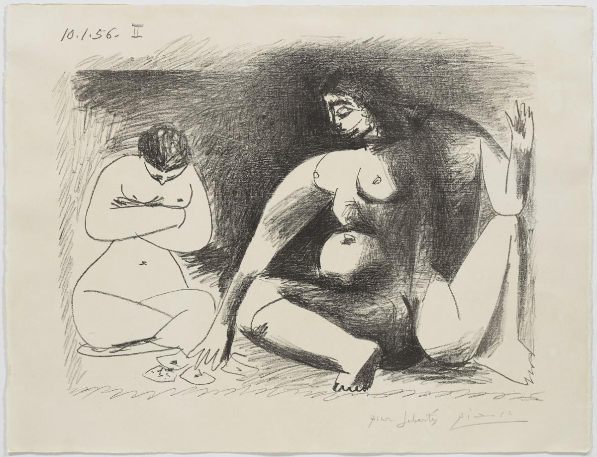 Two Squatting Women
