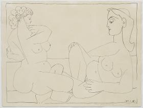 Dos mujeres en la playa