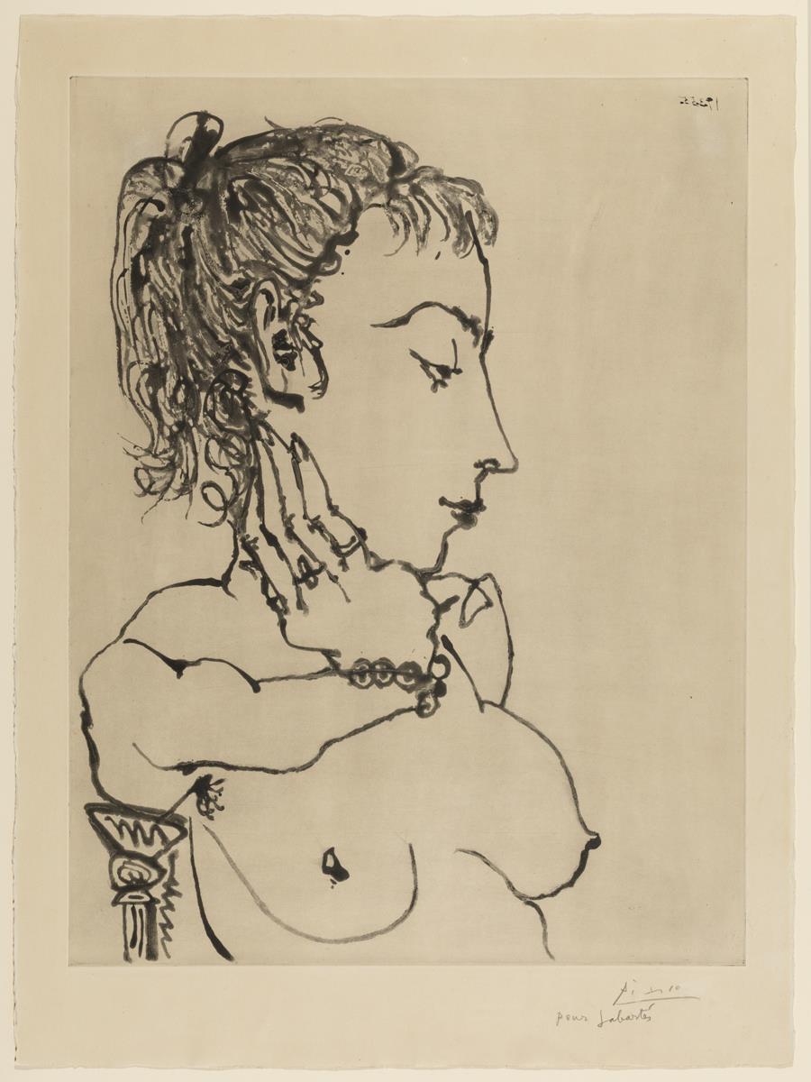 Bust of a Woman with a Ponytail: Jacqueline
