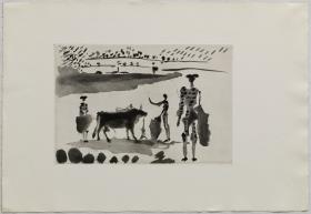 Bullfighter Signalling the Death of the Bull after the Stab