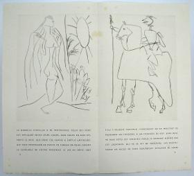 Figura femenina y caballero