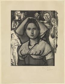 The Italian Woman (after a Victor Orsel's Picture)