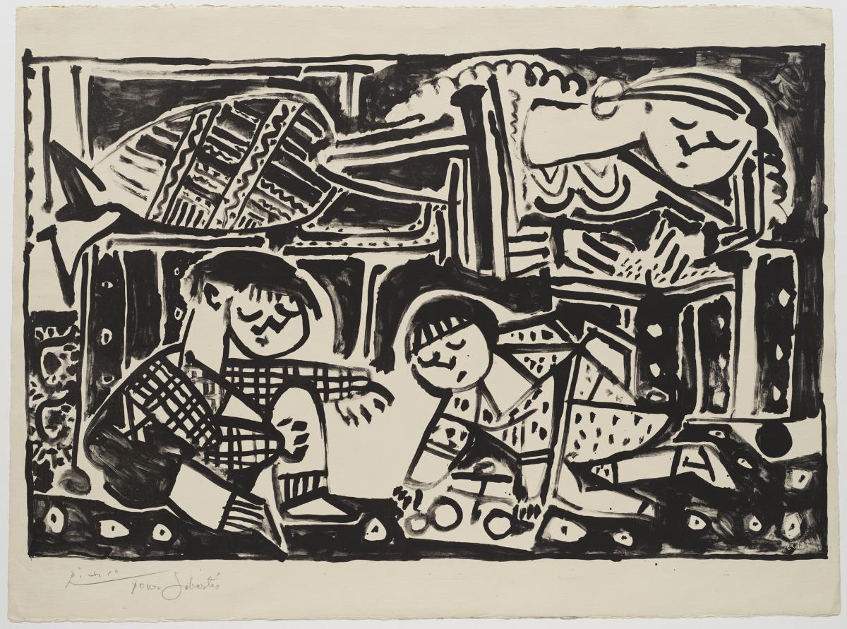 La madre y los niños