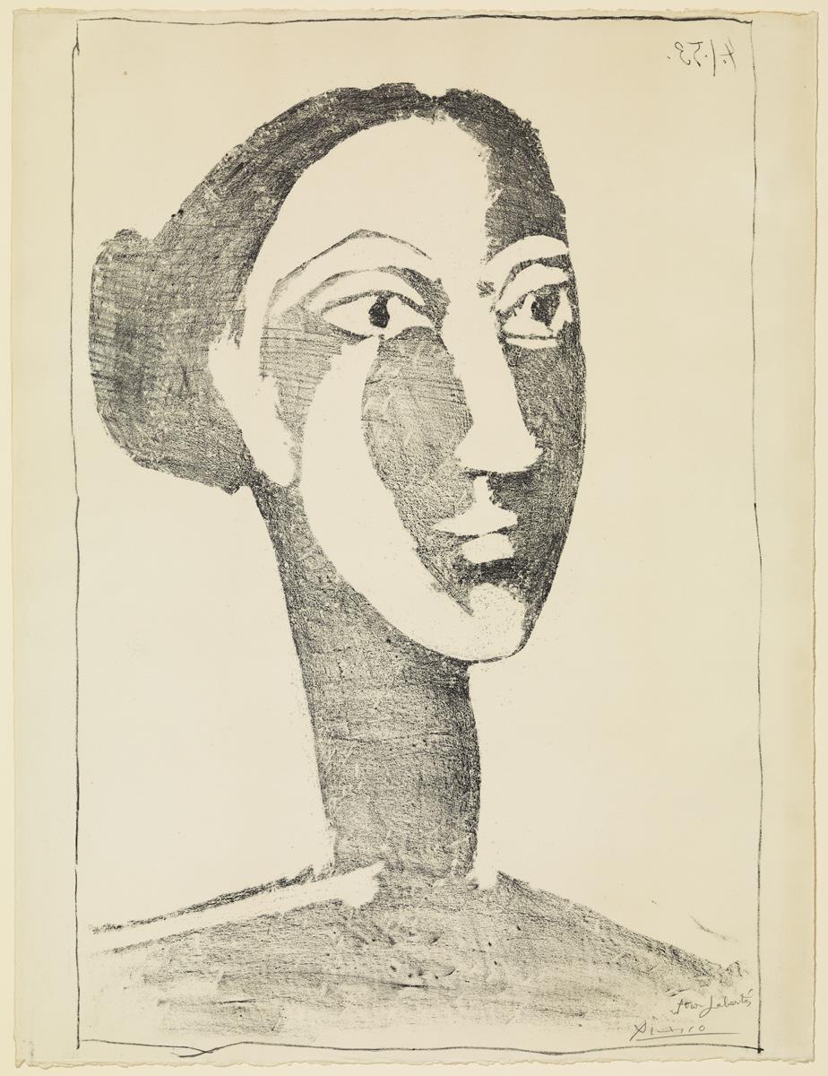 Head of a Woman with a Chignon