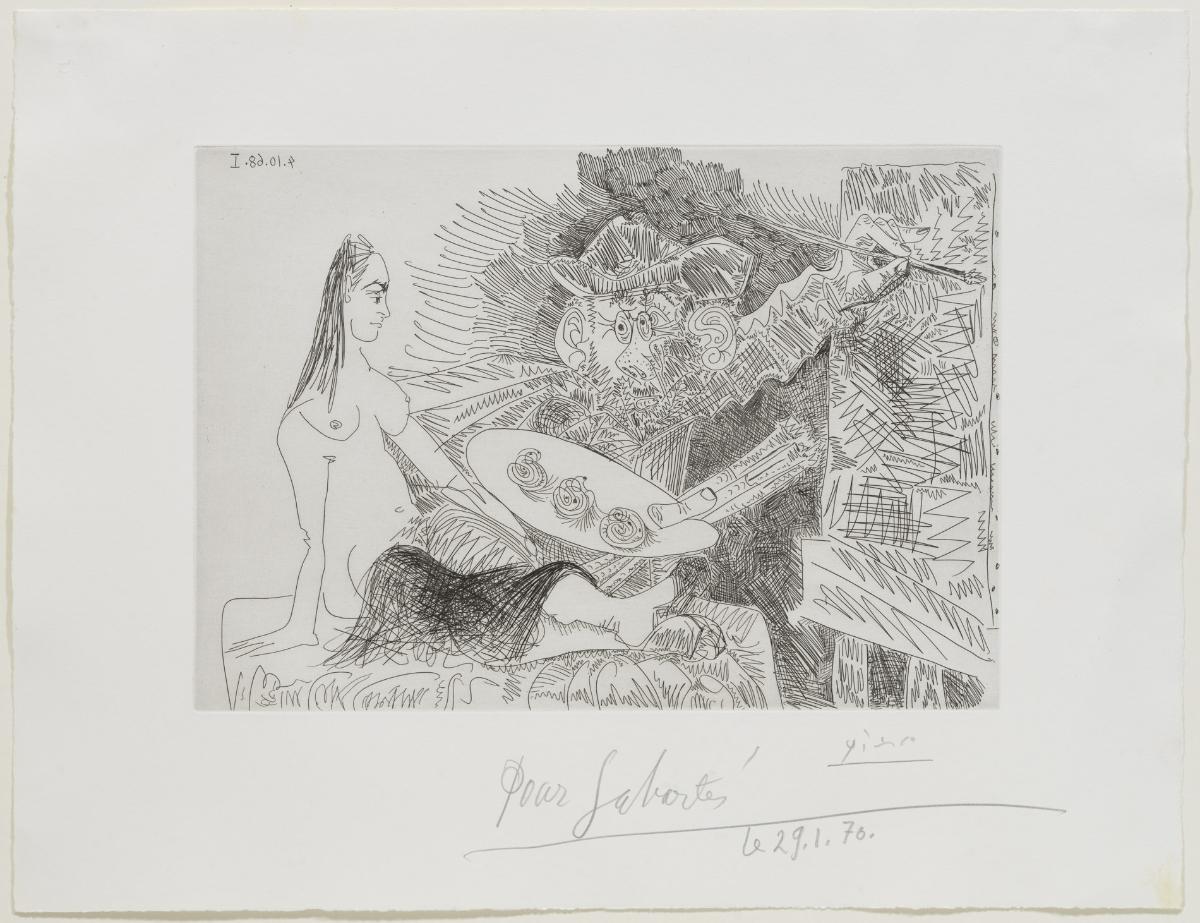 Painter with Frowning Model