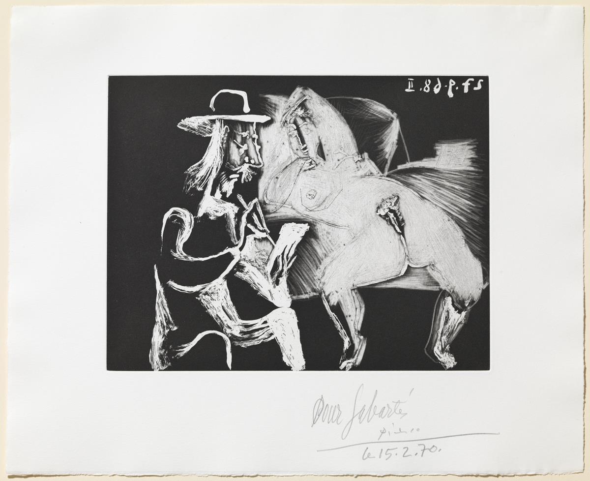 Man with in a Hat Drawing beside a Woman with Open Legs